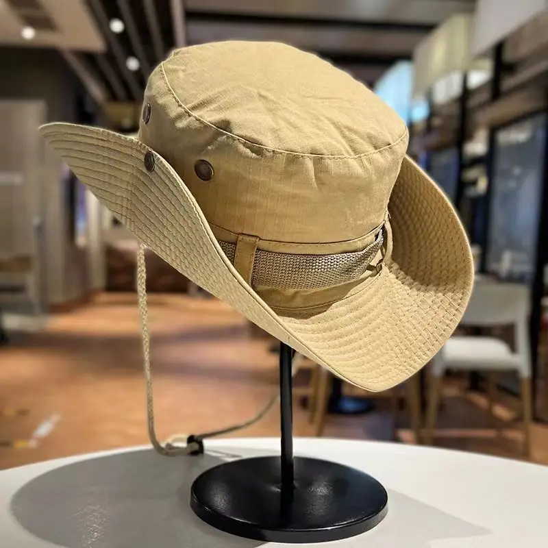 Kapelusz typu bucket męski, kapelusze rybackie damskie i męskie unisex, kapelusz panama z dużym okrągłym rondem, kapelusz wędkarski na zewnątrz, kapelusz przeciwsłoneczny, bob, płaski, składany