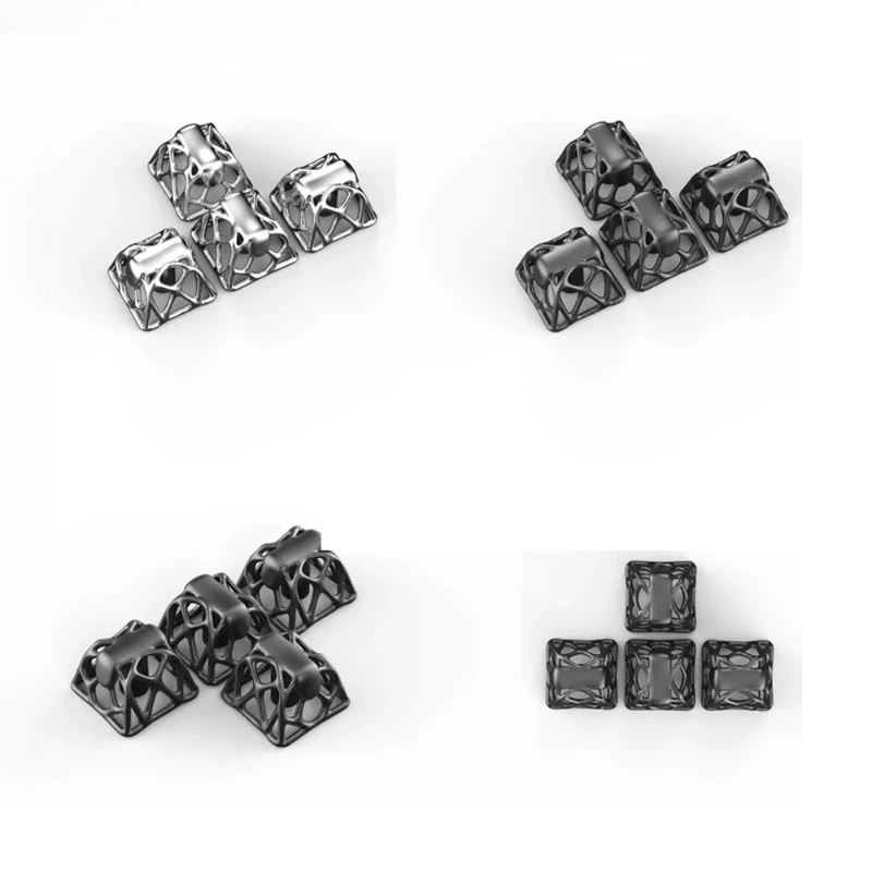 Hollow Resin Keycap Light-transmitting DIY Custom Keycaps for Mechanical Keyboard Caps Arrow Keys 4pcs Cross Axis Key Caps Gifts