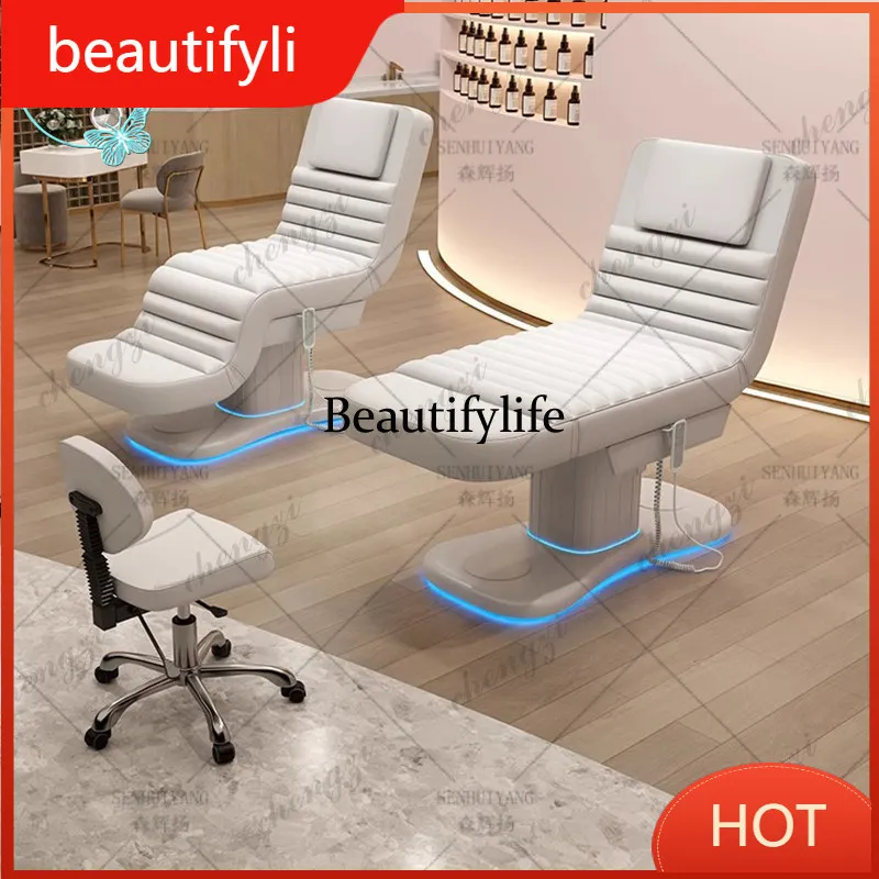 A139 Electric beauty bed beauty salon electric lift skin management bed spa massage micro whole bed