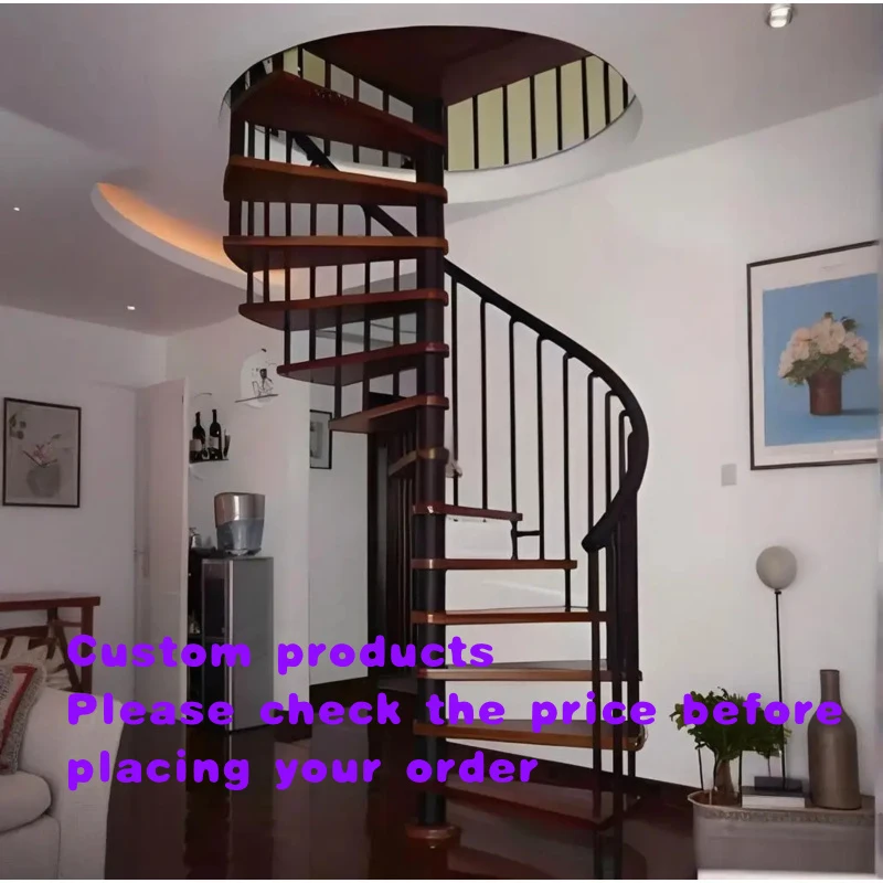 

custom.Custom Galvanized Steel Staircase Durable Modern Indoor Use Winding Stairs