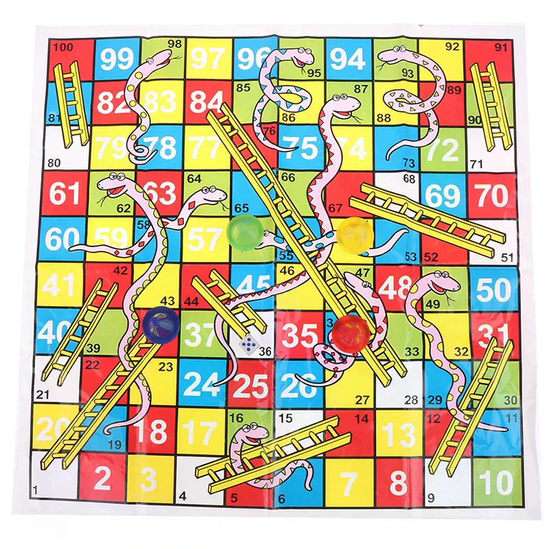 Snake ladder educational kids children toys family interesting board game gifts