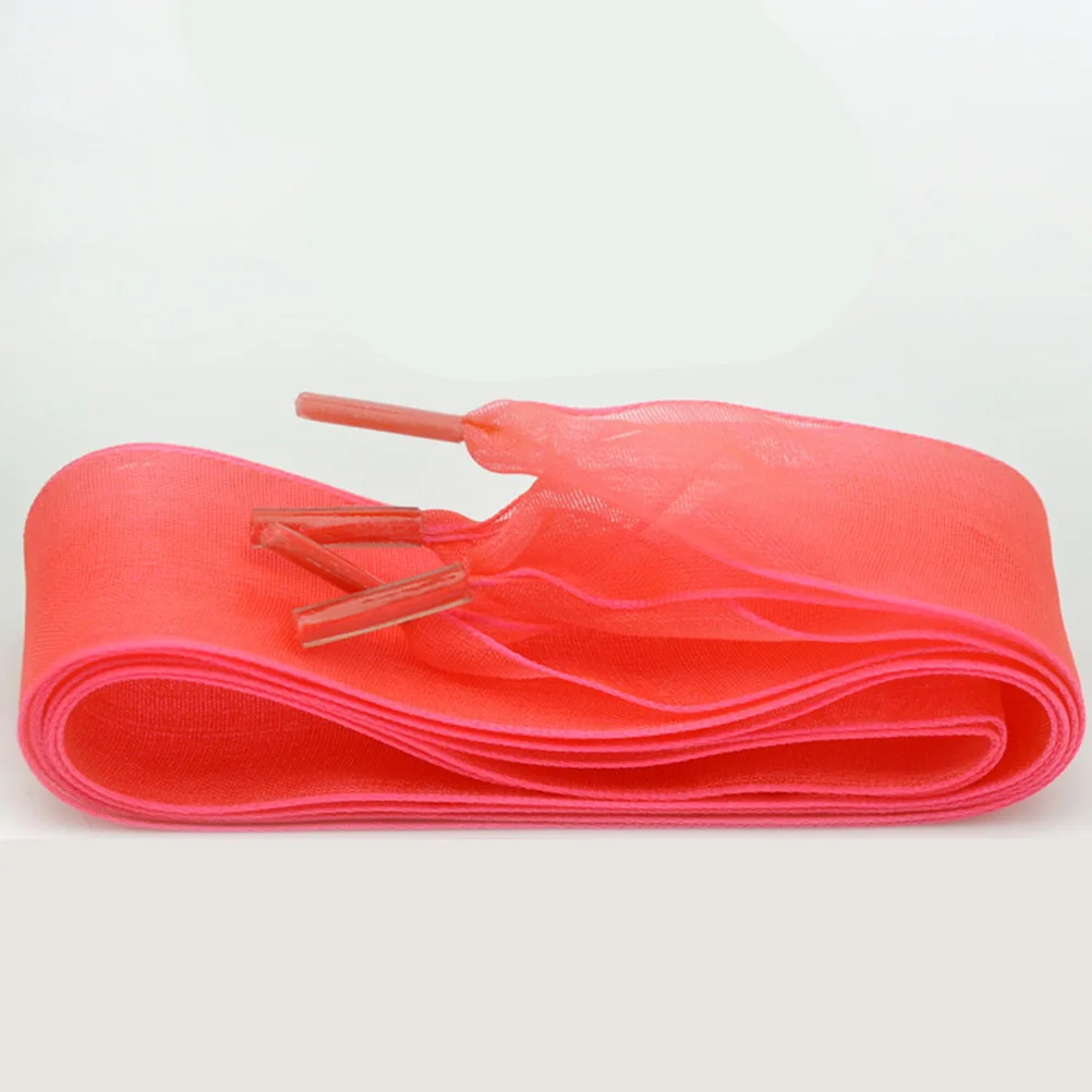 

6pcs 2.5X115Cm Wide Flat Shoelaces 115-120Cm Multi Color Chiffon Shoe Laces For Casual Athletic Shoes Boots Skates Lightweight