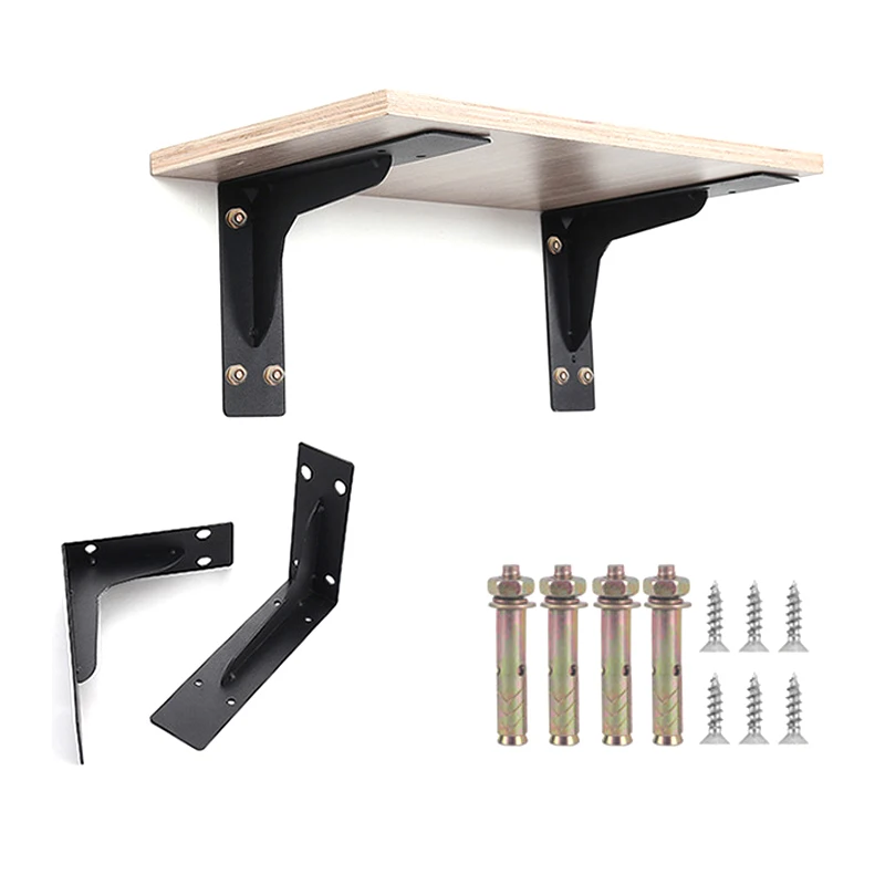 Suporte Triangular de Parede, Heavy-Duty Espessado Rack De Armazenamento, Suspenso TV Cabinet Desk Partition, Partição Fixa
