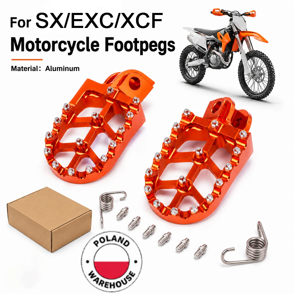 Motorrad-Fußrasten-Set für KTM SX SXF EXC EXCF XCF XCW XCFW 65 85 125 150 250 300 350 400 450 530 540 650 Enduro