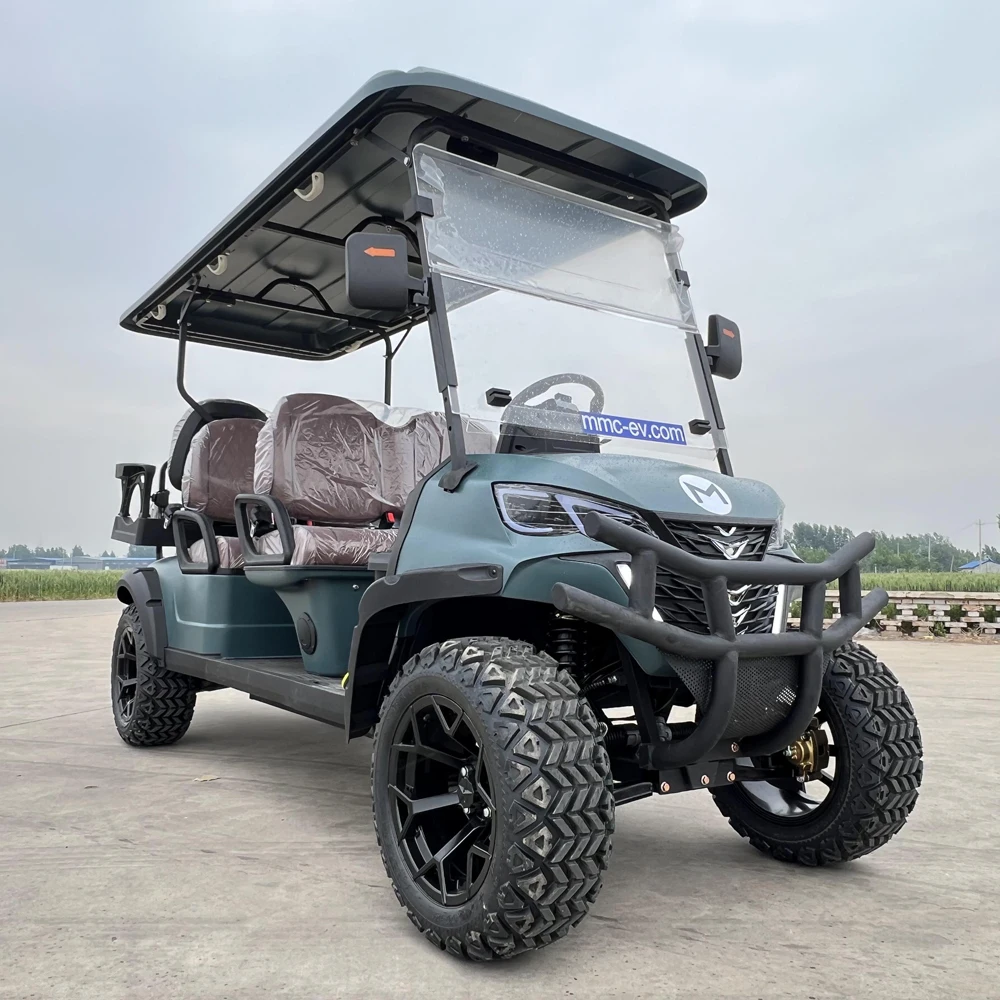 Made in China Legal to Drive 4 Wheel 4 Seater Off Road Golf Cart Club Hunting Pickup Truck Good Quality Cheap Electric Go Kart