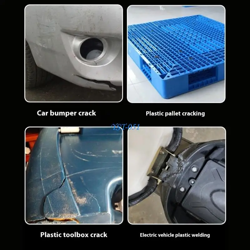 

E15A 70W High Power Plastic Welding Tool For Car Bumper Repair With 200 Welding Nails And LED Light
