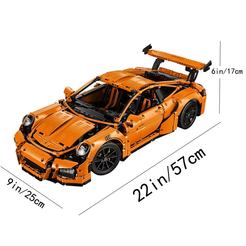 2704pieces Car Bricks GT3 RS Toys Constructor Model Building Blocks For Adults Birthday Christmas Gift Compatible With Set 42056
