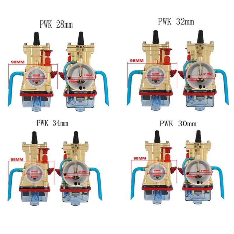 Universal Carburetor Carburador With Power Jet For PWK 2T 4T Keihin Mikuni Yamaha Suzuki Honda 75Cc-250Cc