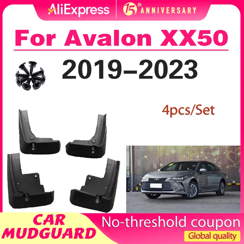

For Toyota Avalon 50 XX50 2023 2022 2021 2020 2019 Car Accessories Mudflap Mud Front Rear Wheels Anti-splash Mudguards Fender 4x