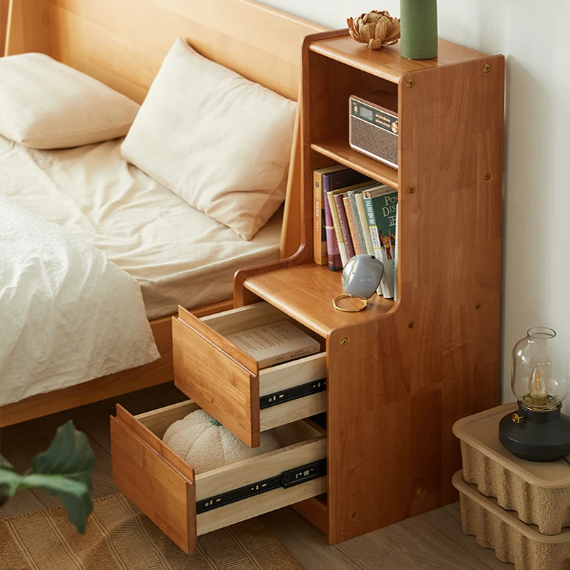 

Customizable solid wood bedside bedroom small ultra-narrow locker