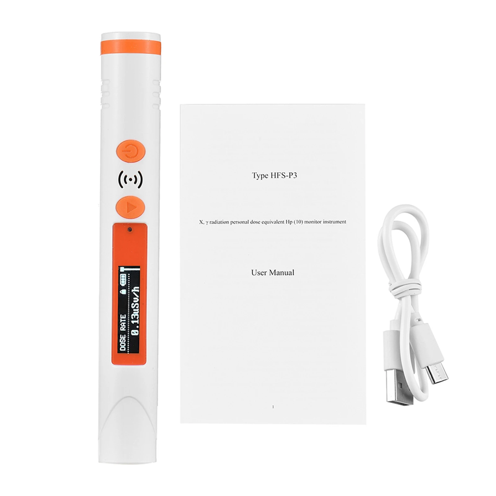 

Alarm Radiation Detection System Geiger Counter Radiation Dosimeter 108*18mm 4.25*0.71inch Accurate Radiation Detection