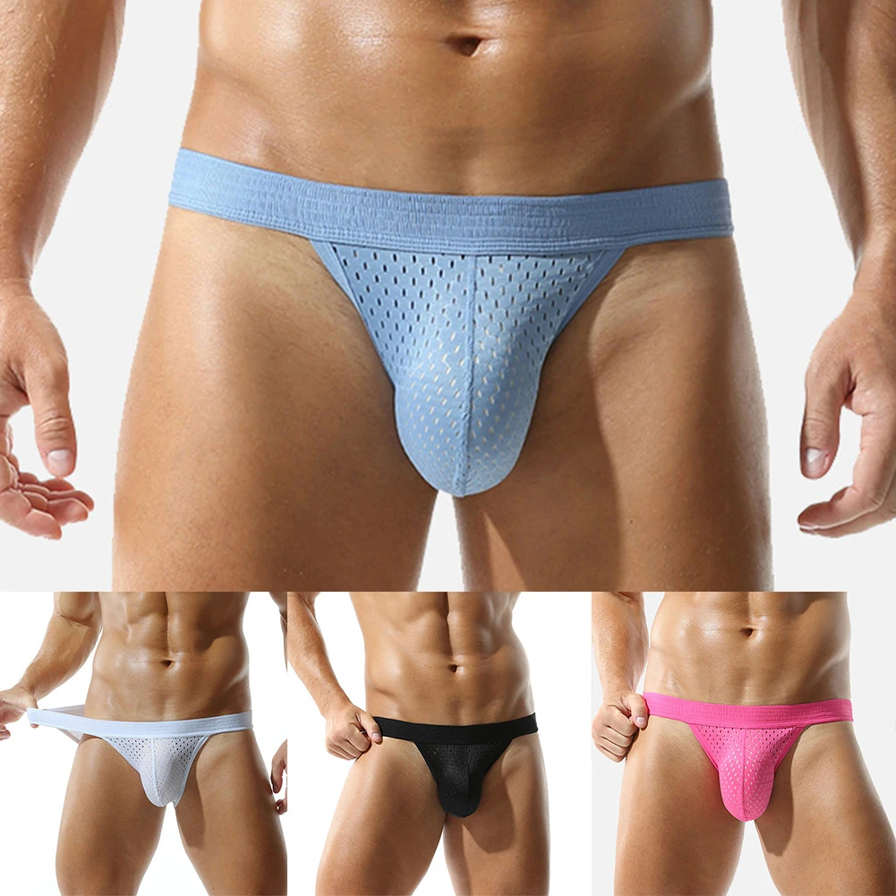 Мужское сексуальное женское белье, сетчатые прозрачные трусы с низкой талией, нижнее белье, трусы