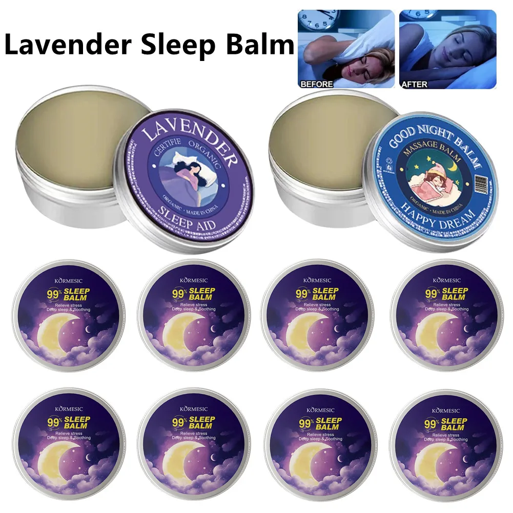 Lavender Sleep Balm: Pre-Bedtime Relaxation with Plant Essence Aromas for Daily Care and Nighttime Comfort