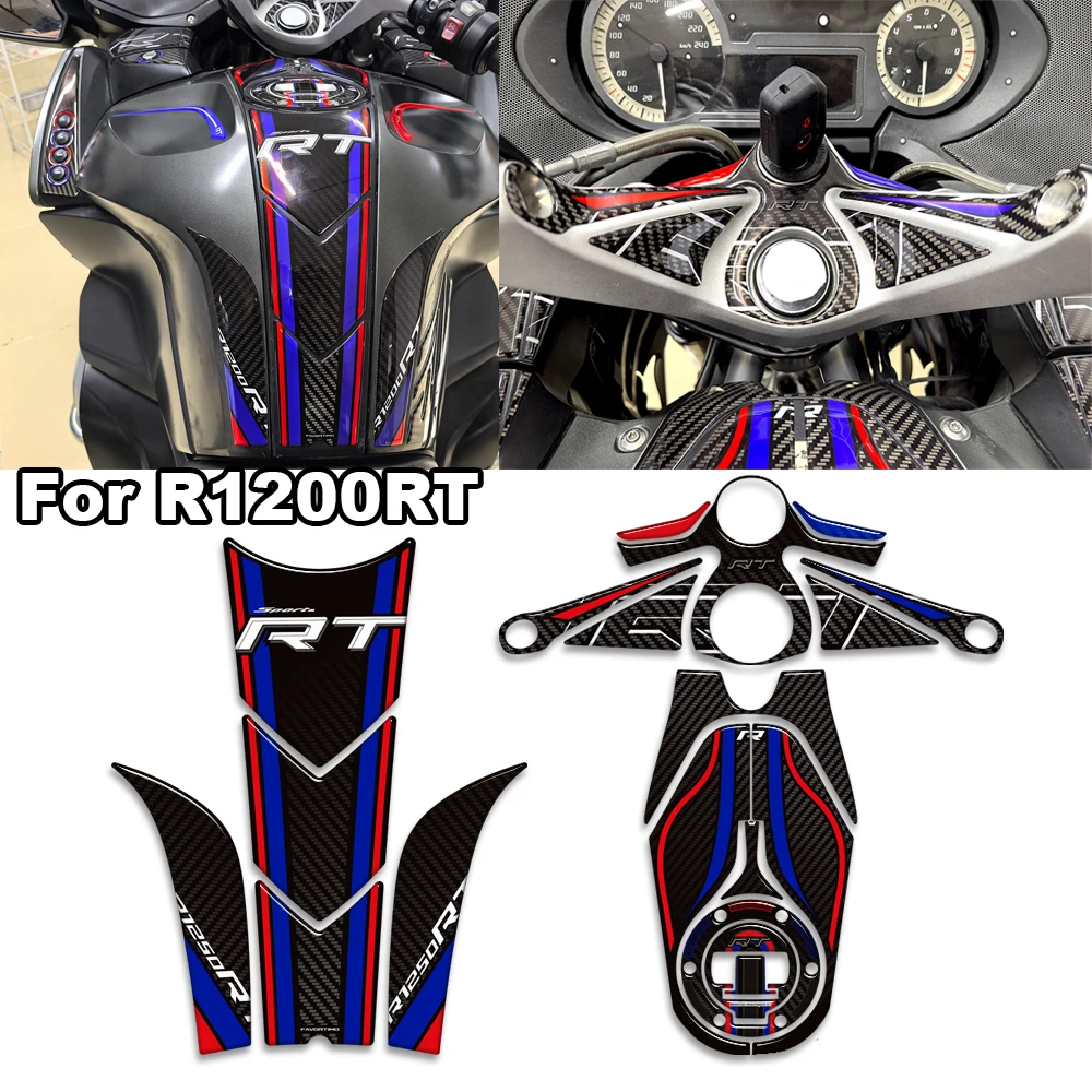 

For BMW R1250RT R 1250 RT Motorcycle Protector Tank Knee Pad Grips Gas Fuel Oil Stickers Decals kit Luggage Cases Fender