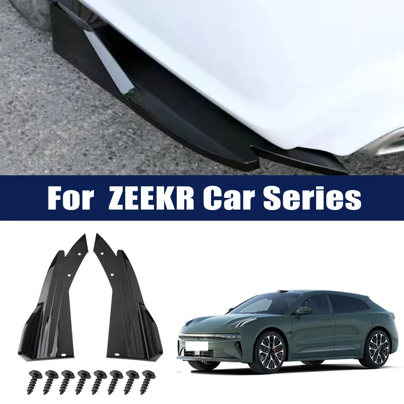 

2pcs Rear Bumper Lip Diffuser Splitter Canard Protector Front Spoiler Body Kit For ZEEKR 001 007 009 X 7X 8X 9X MIX