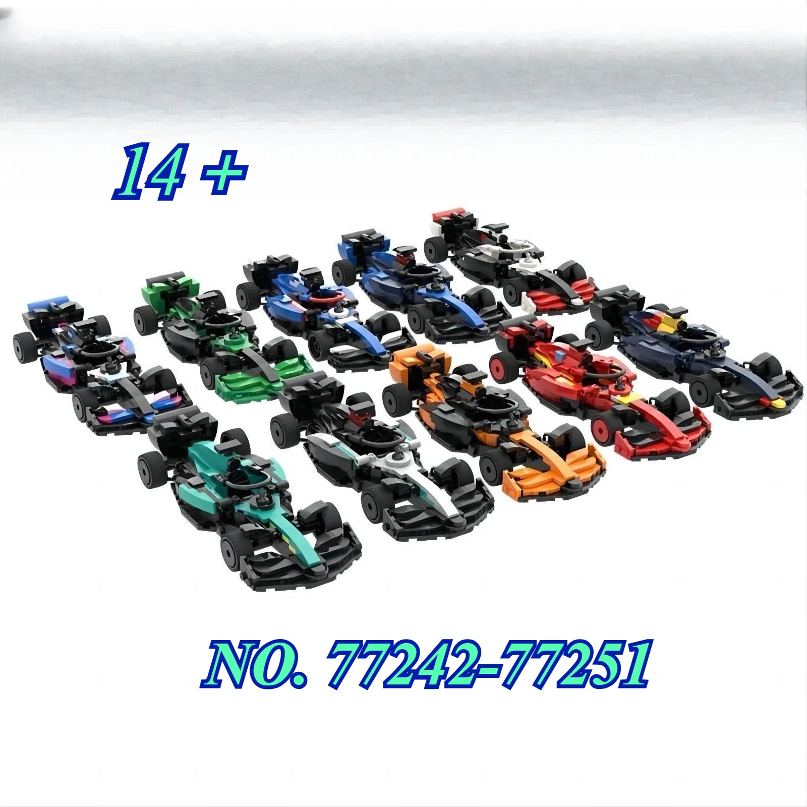 

2026 NEW 77242-77251 Collector's Edition 10-Pack Building Blocks Racing Model Decor for Home & Gift，Valentine's Day gift