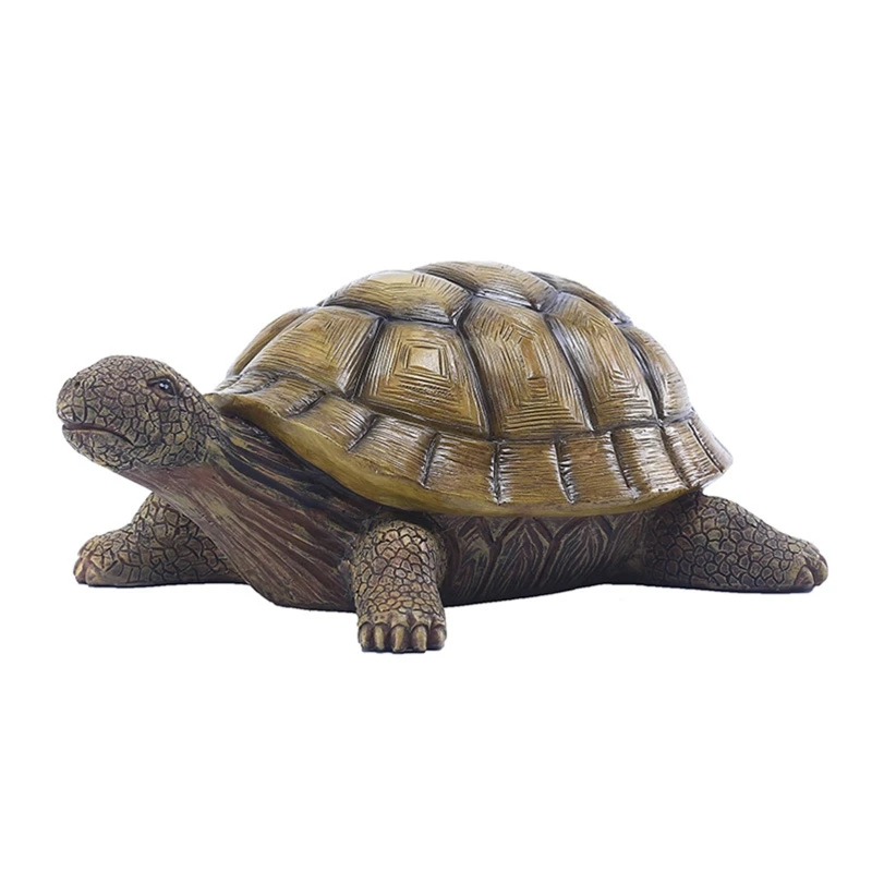 

Resin for Turtle Statue Fortune Lucky Fengshui Ornament Art Crafts Decor for Indoor Outdoor Garden Yard Decoration Figurine 45BE