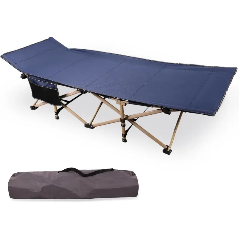 

Oversized Camping Cots for Adults 500lbs, 33.5'' Extra Wide Tall Sleeping Cots Heavy Duty, XL Cots Portable for