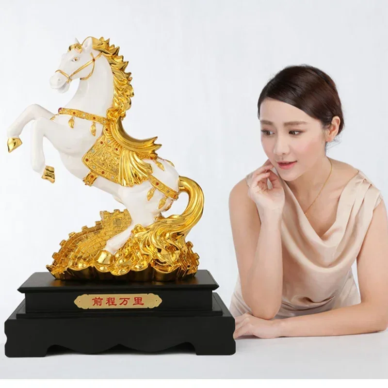 

New Animals Horse Statue Resin Art Sculpture Luxury Home Living Room, office Decoration Statue The Best Gift Free Delivery