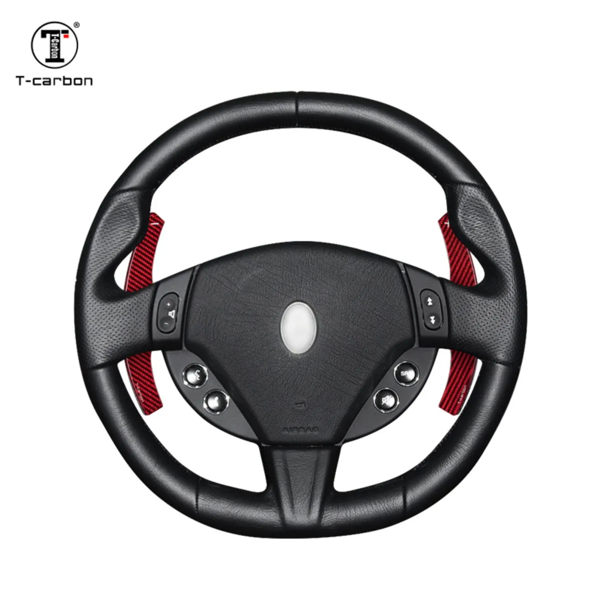 

Т-образный карбоновый рычаг из углеродного волокна, сменный рулевой колес, подходит для Maserati, аксессуары для салона автомобиля, весло переключения передач