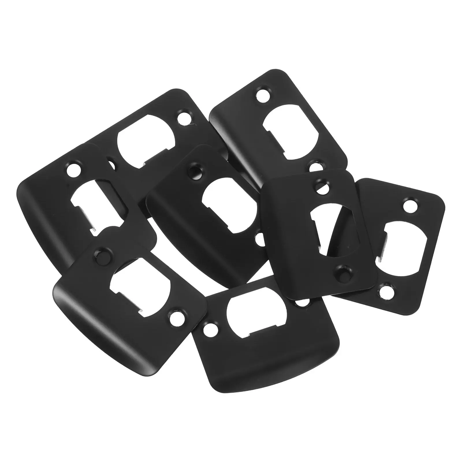 

Комплект из 8 черных накладок на дверные ручки из нержавеющей стали, усилители для дверных замков, для наружных и внутренних входных дверей