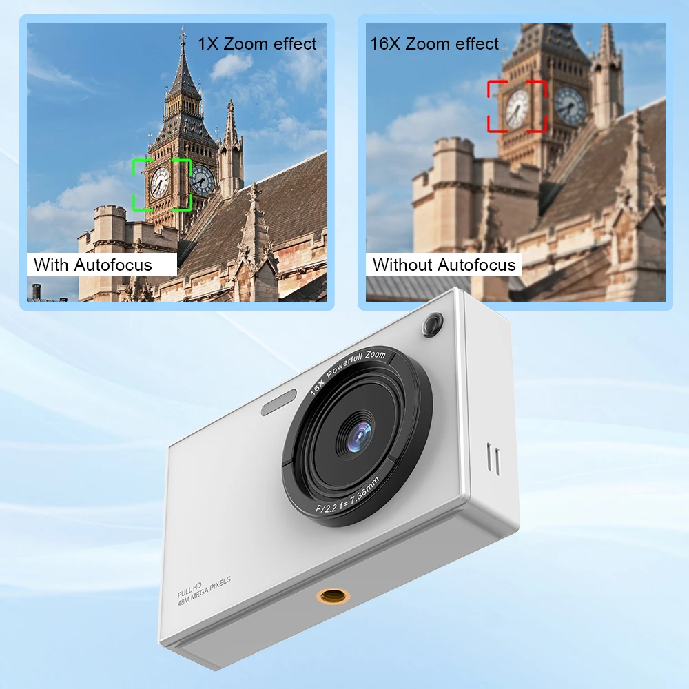 STLF Shenzhen Student Digital  with 16X Zoom 64 MP Mini Instant Capture Cheap Efficient Sensor Element CMOS 2.8 Inch