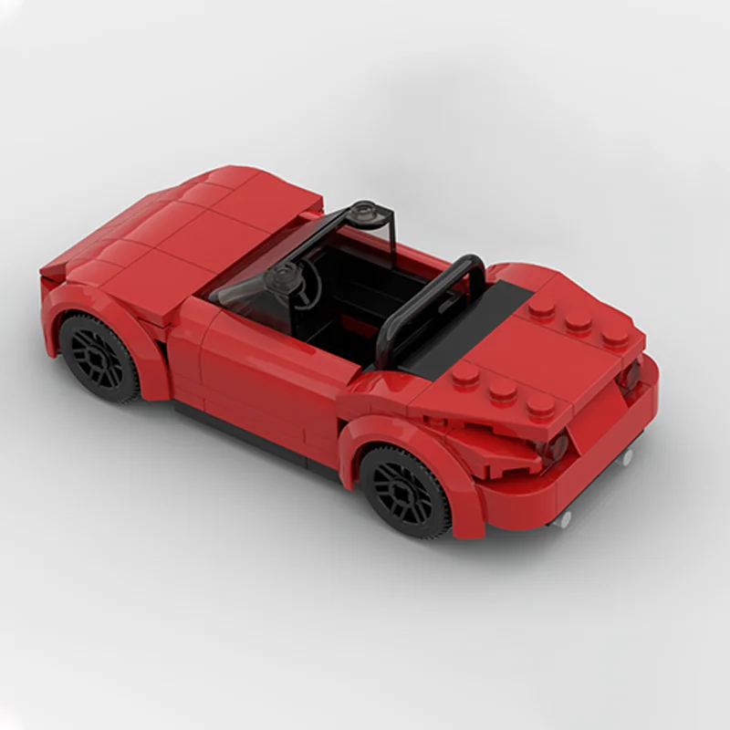 154 Stücke MOC stadt Champion MX-5 Miata ND Cabrio Roadster DIY Modell Bausteine Geburtstag Spielzeug Geschenk