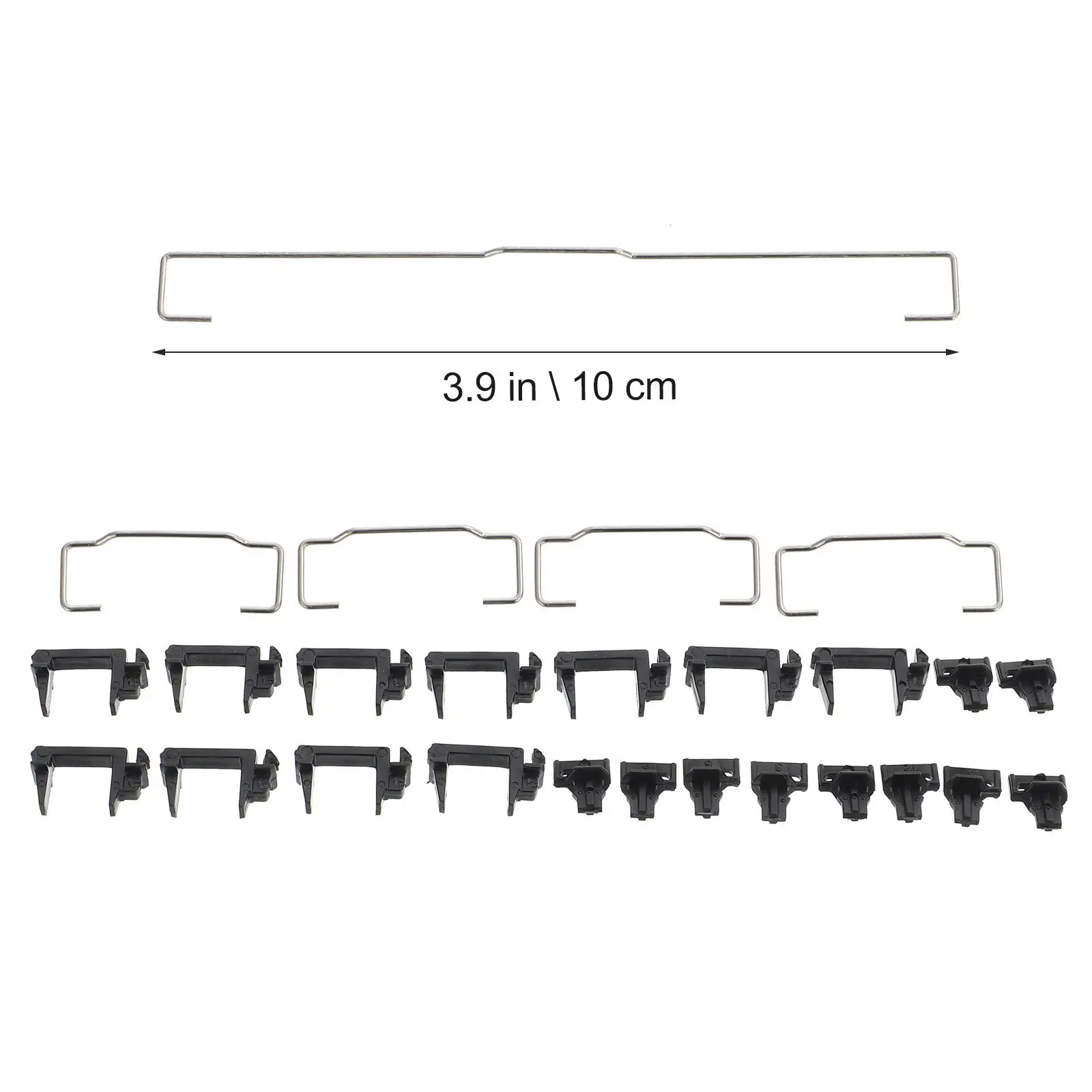 1Set Mechanical Keyboard Key Stabilizer Kit 625U Bar 2U Stabilizer Compatible Gh60 87 Keyless Keyboard Replacement Bar Insert