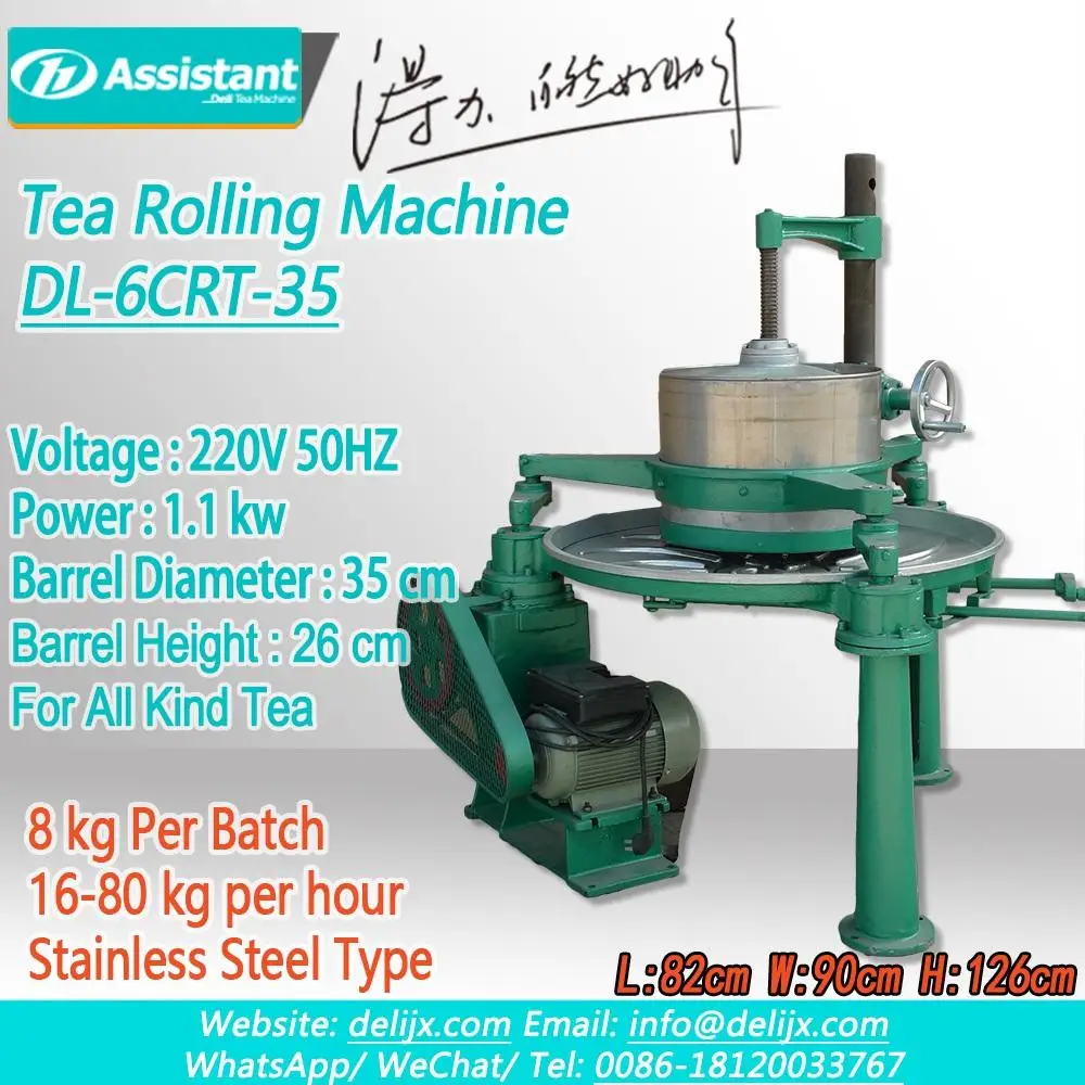 Dl-6Crt-50 Theebladeren Rolling Machine Theefabricage Apparatuur Theeroller