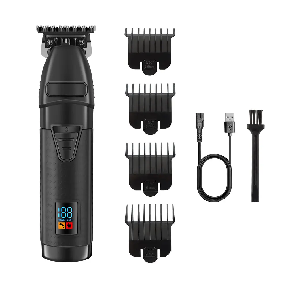 

HIENA Professional Hair Clipper for Men with LED Digital Display, 4 Guide Combs, USB Charger, Ideal Gift for Boyfriend