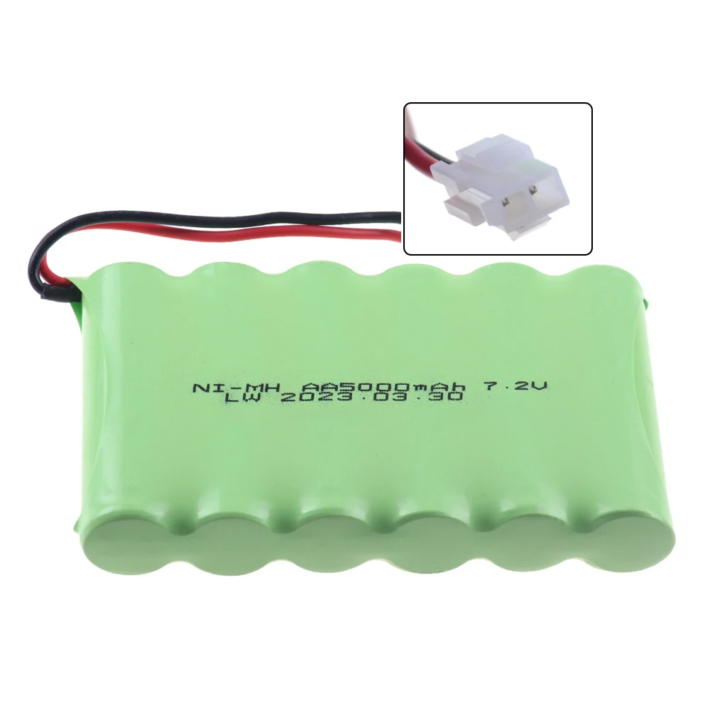 Akumulator AA NI-MH 7.2 v 5000mah do zdalnego sterowania zabawka elektryczna ciężarówka samochodowa 7.2 V mah nimh akumulator SM/TAMIYA wtyczka