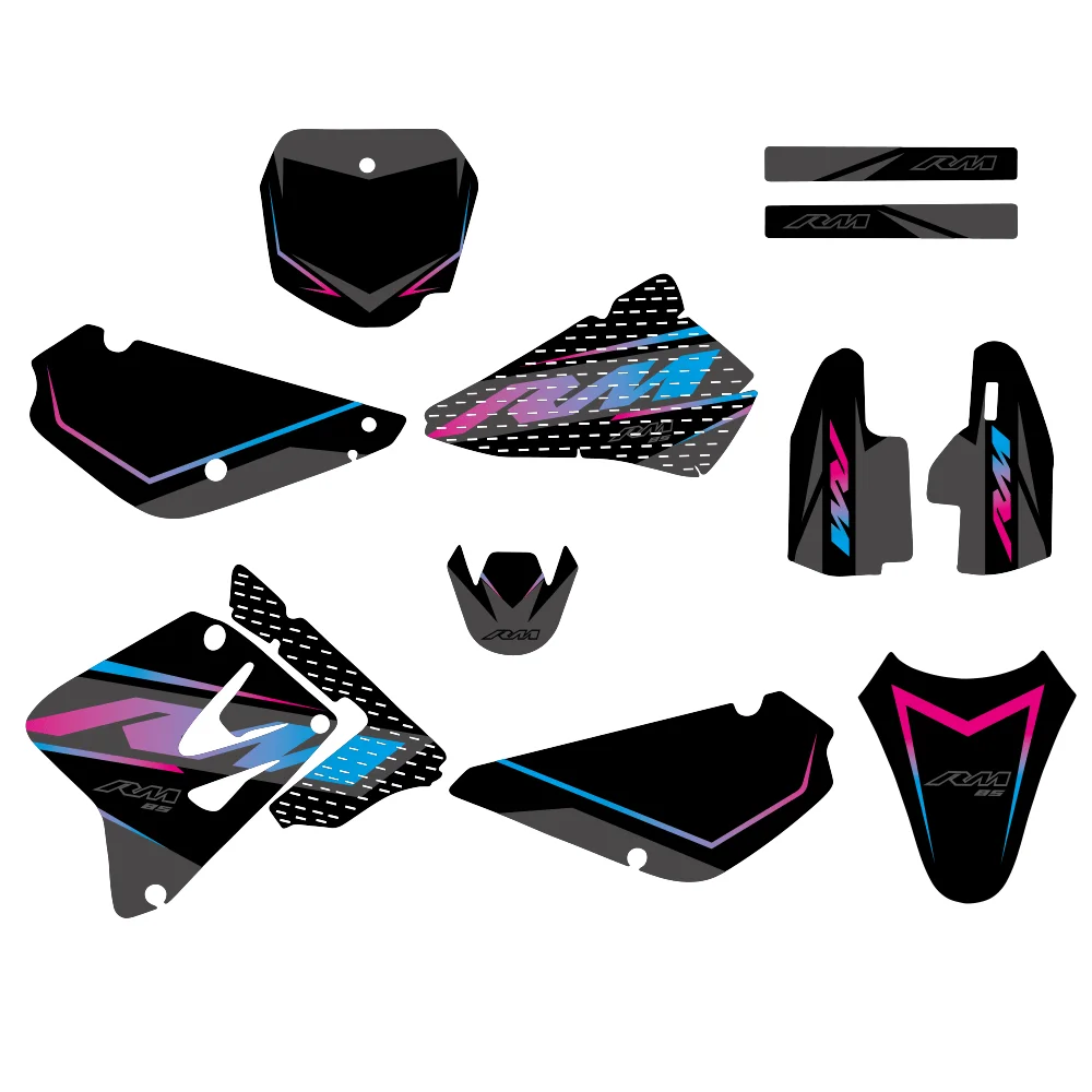 Decal Kit for SUZUKI RM85 (2002–2012) Full Body Graphics Stickers Dirt Bike Vinyl Wrap Waterproof UV Resistant