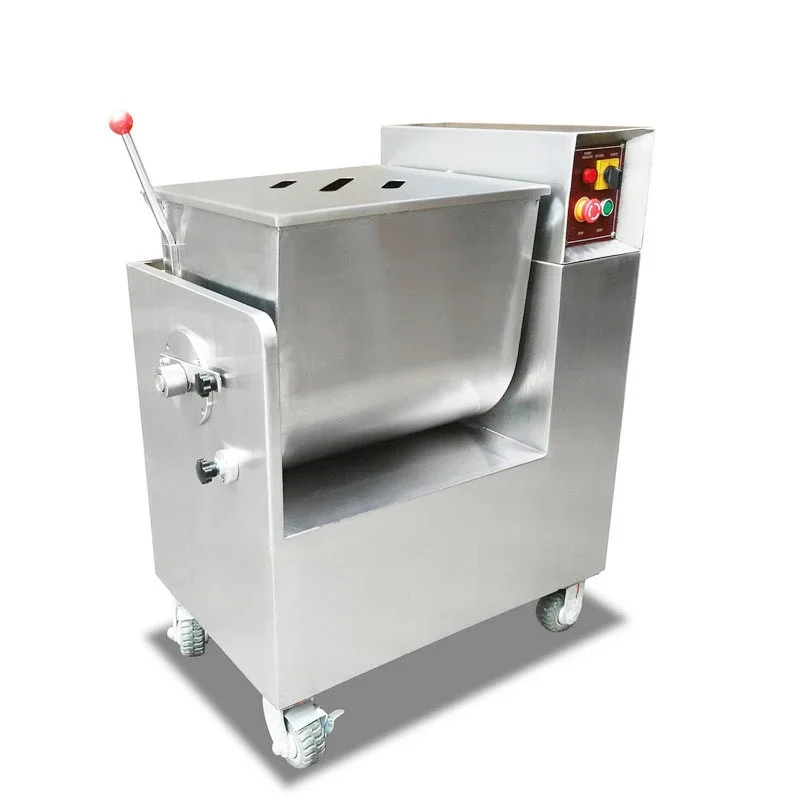 Bild 4: Automatische Teigknetmaschine für gefüllte Teigtaschen, kommerzieller Fleischmischer, Dampfmaschine für gefüllte Fleischbrötchen