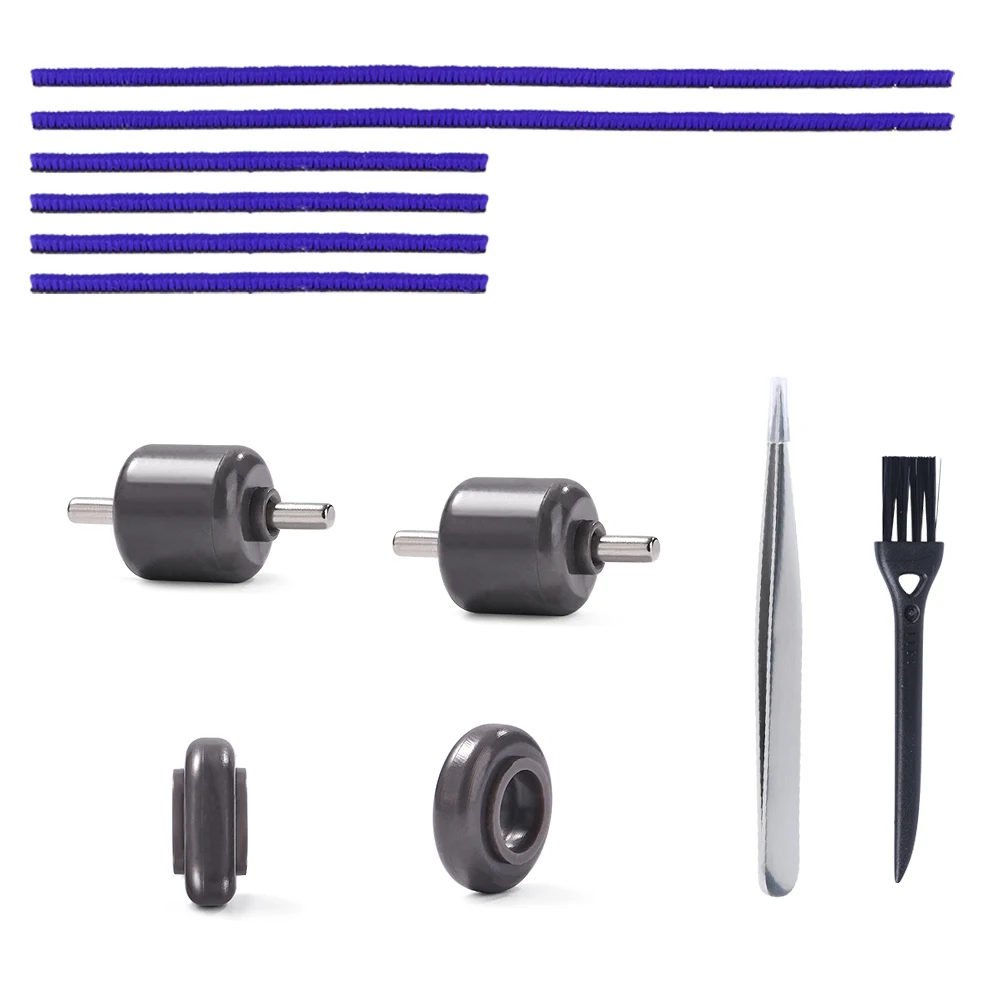 Strisce di peluche + ruote a rullo di ricambio per Dyson V15 V10 Slim V12 Parti di ricambio per aspirapolvere sottili Strisce di feltro a testa sottile