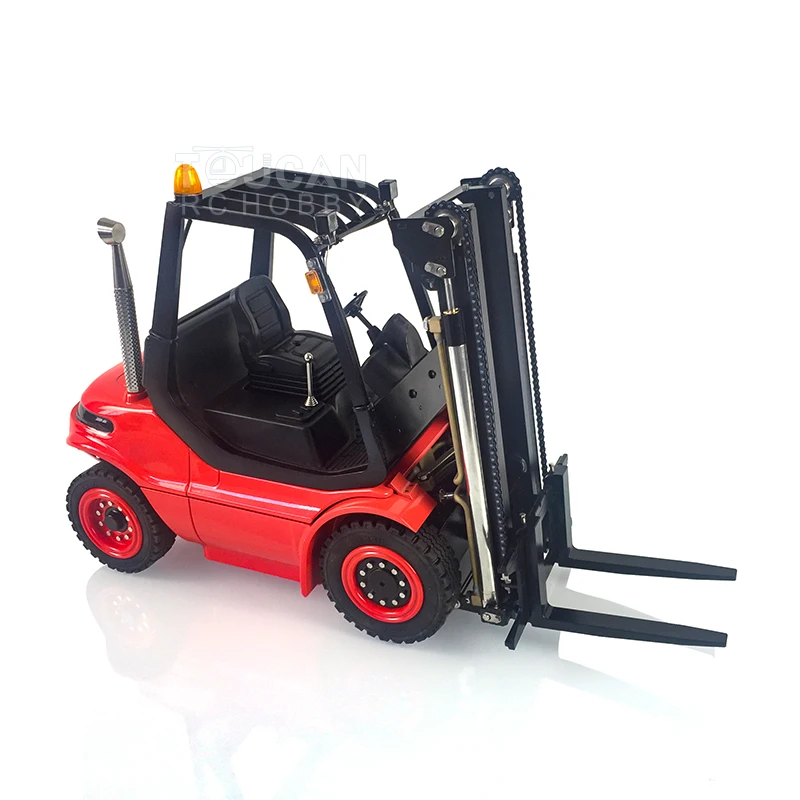 LESU 1/14  Hydraulic Remote Control Forklift Painted RC Transfer Car RTR Truck Model Outdoor Toys For Boys THZH1205-SMT4