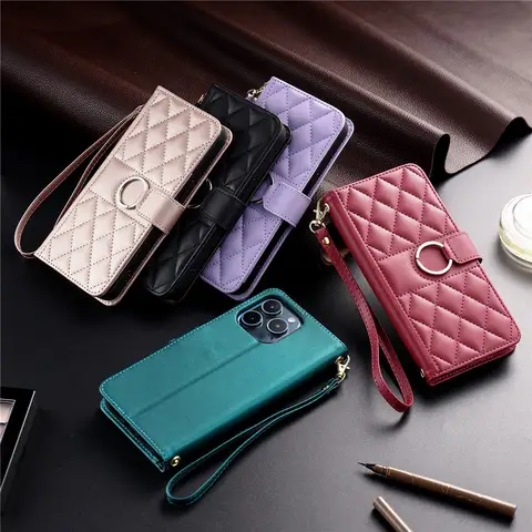 Phone A71 A51 A52 A52s A32 A12 Cases for Samsung Galaxy A70 A50 A40 A30 A20 A70s A50s Classic Solid Color Magnetic Flip Cover