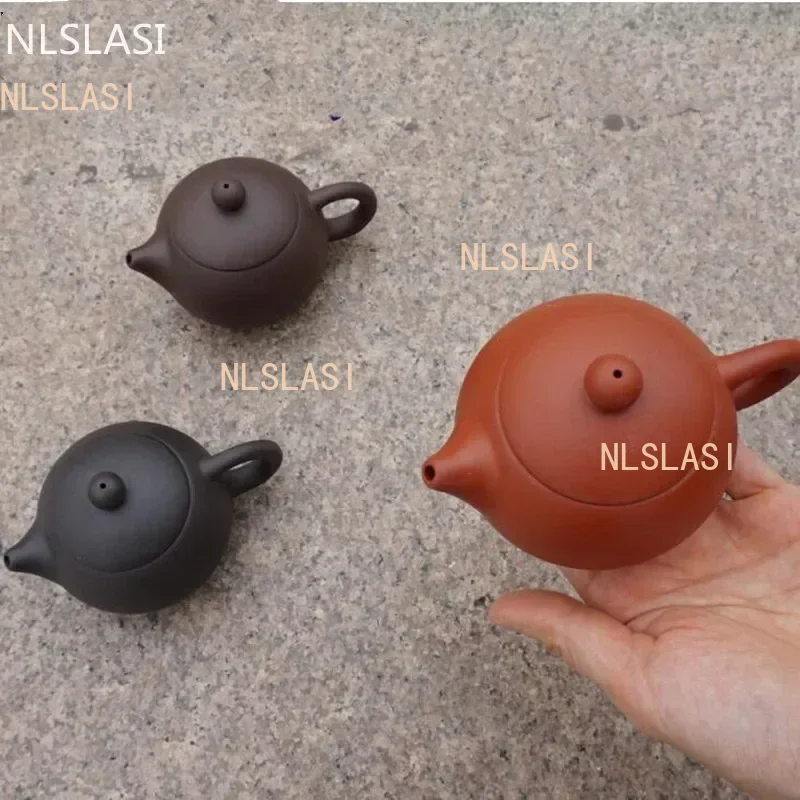 NLSLASI Authentic Yixing Tea Pot Purple Clay Xi Shi Teapot Ore Beauty Kettle Suit Puer Chinese Tea Set Etiquette Supplies