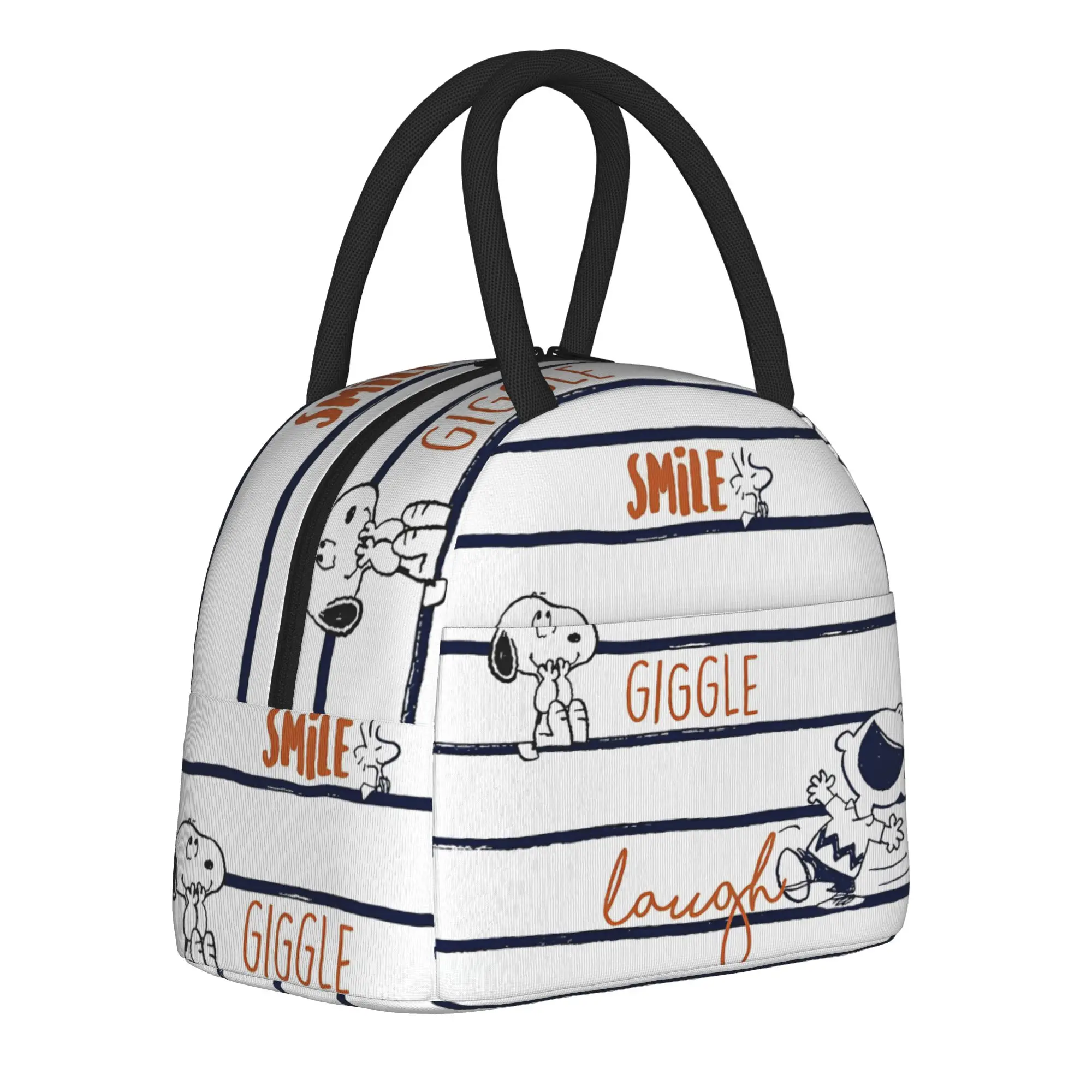 

Snoopys Dog Woodstock Insulated Lunch Bag for Men Women Food Container Portable Cooler Thermal Lunch Box For School Office