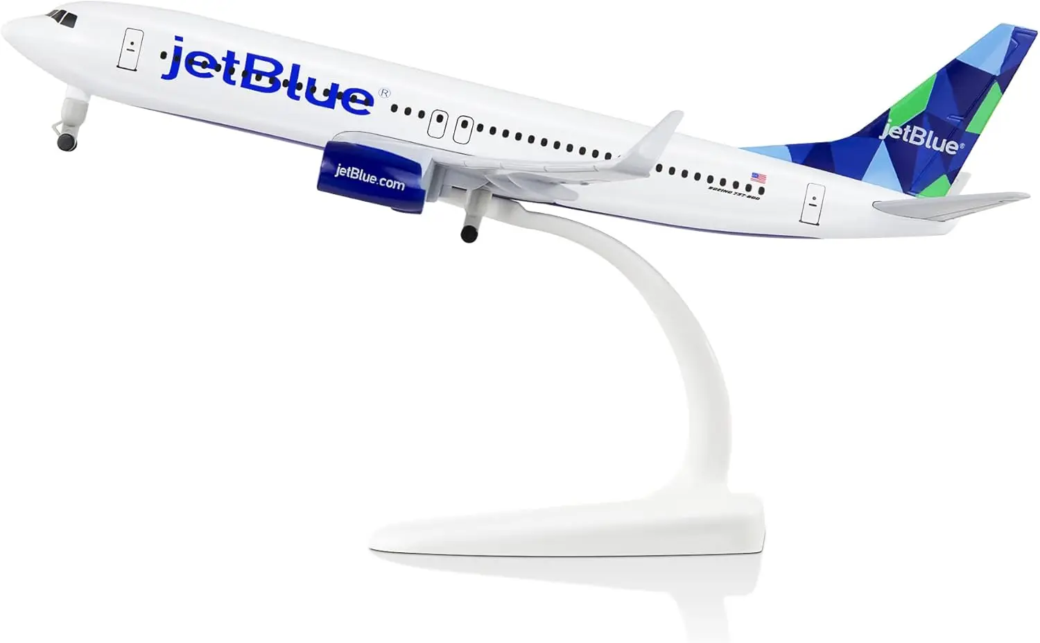 20cm 1/300 Scale Model Plane Diecast Airplanes Jet Blue 737 Airlines Model Airplane for Collections & Gifts