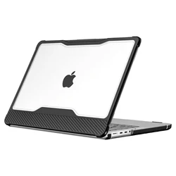 EGYAL for 2020 Air 13 Case for MacBook Pro 14 M3 M2 M1 Pro 13 Case with High transparency carbon fiber pattern protective shell