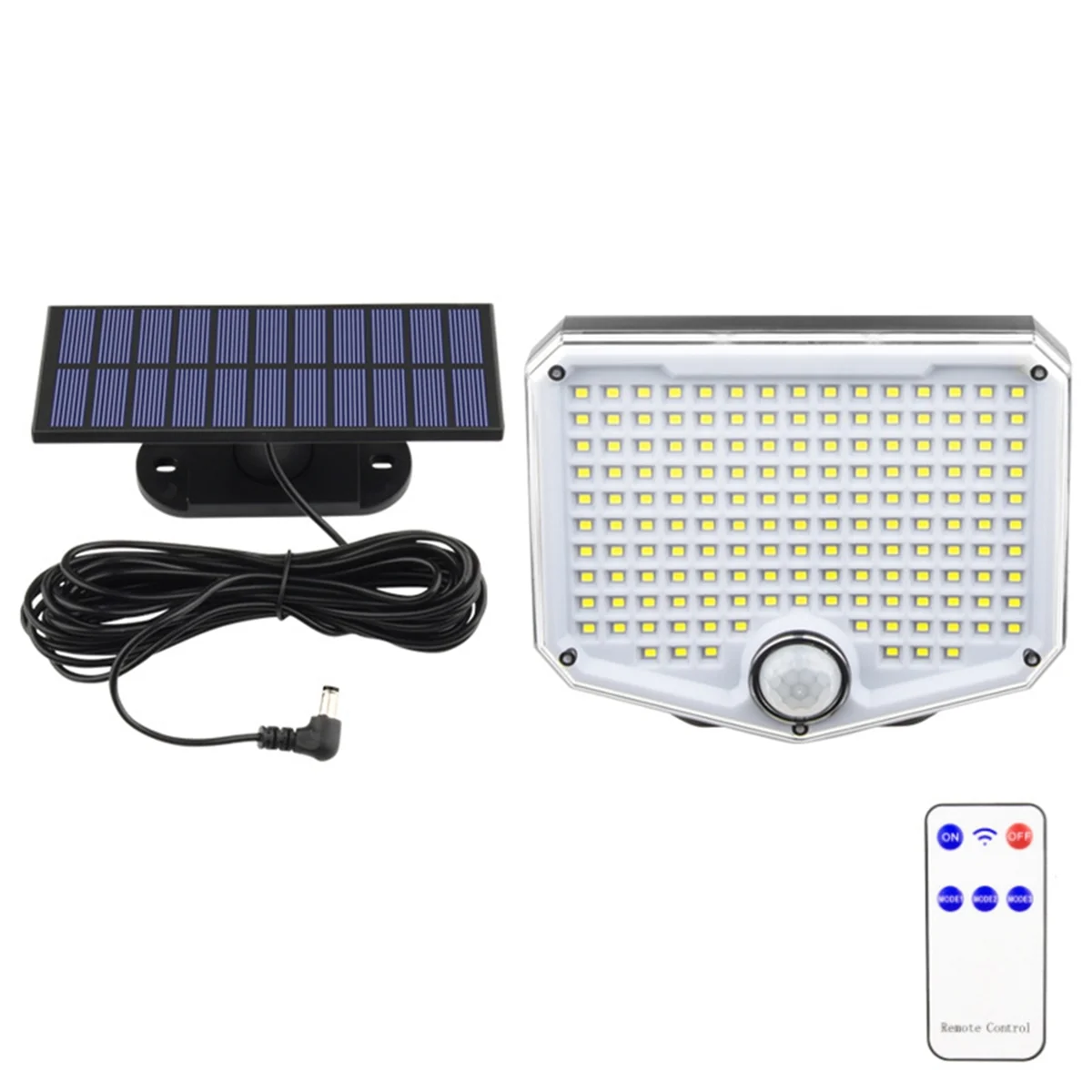 BAAU Solar Light Outdoor Super Bright Motion Sensor Solar Strong Power LED Garden Wall Lamp IP44 3 Working Mode 153 LED