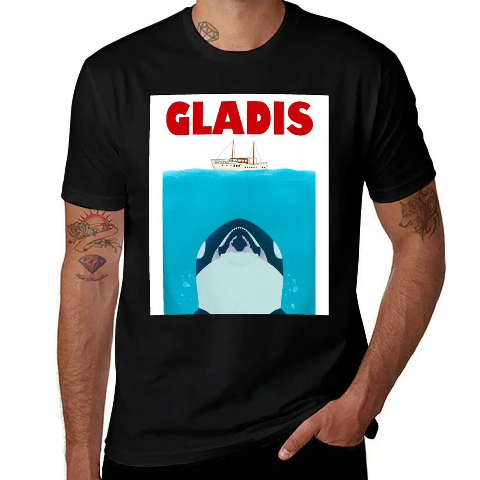 

Gladis The Orca Sink The Rich T-Shirt anime tshirt funny shirt cotton valentines clothes funny t shirts men