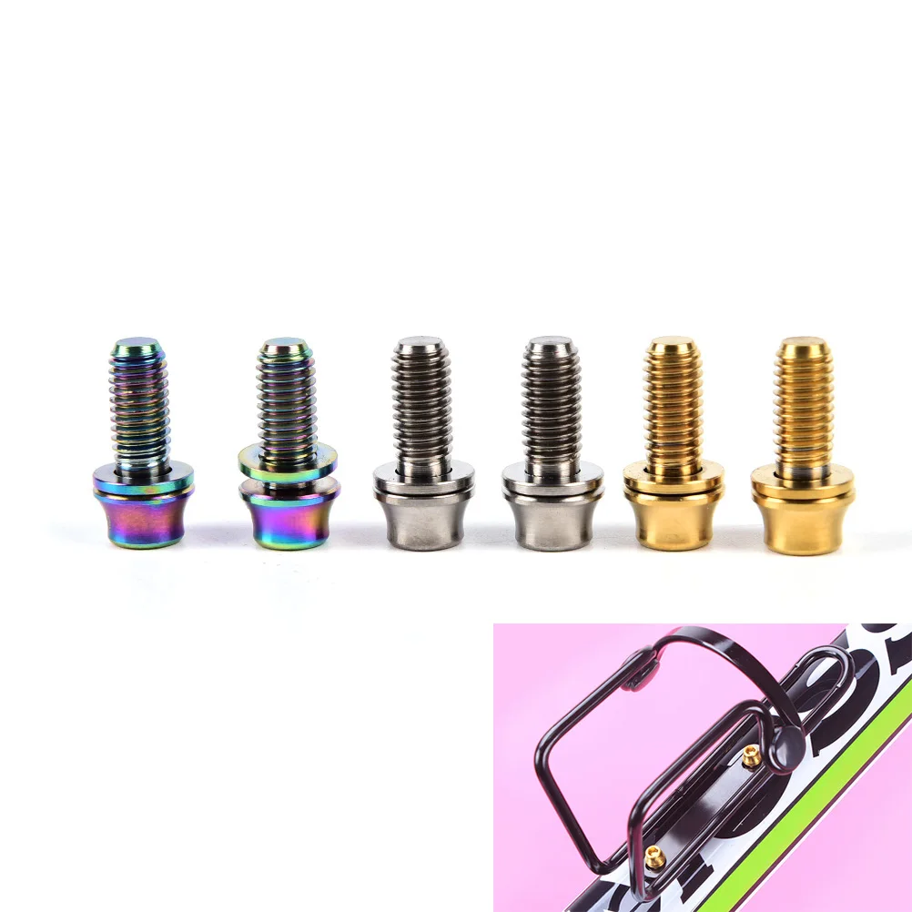 1PCS Bicycle Water Bottle Cage Bolts Titanium Cone Bike Bottle Holder Screw Cycling Accessories