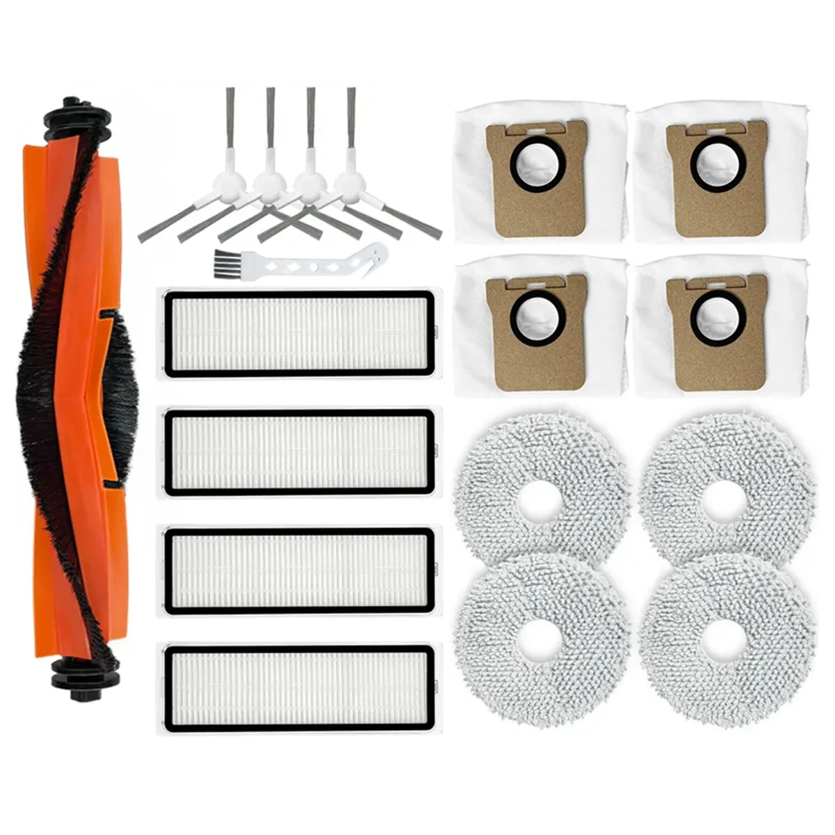 Pièces de rechange pour aspirateur robot Xiaomi, brosse latérale Mian, filtre, vadrouille, sacs à poussière, Mijia X20 Plus X20 +