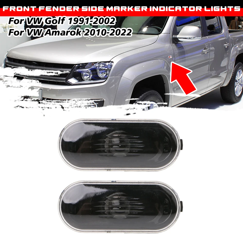 

Turn Signal Side Marker Lights Guard Indicator Flasher Repeater Light For VW Amarok Golf T5 Polo Passat, Ford Focus C-Max Fusion