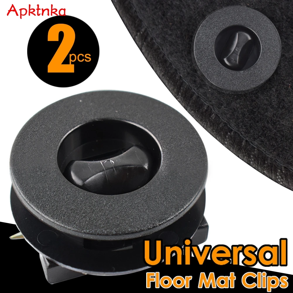 Universal Car Floor Mounting Points Carpet Mat Mats Clips Fixing Grip Clamps Black Anti-Slip Floor Holders Sleeves Accessories