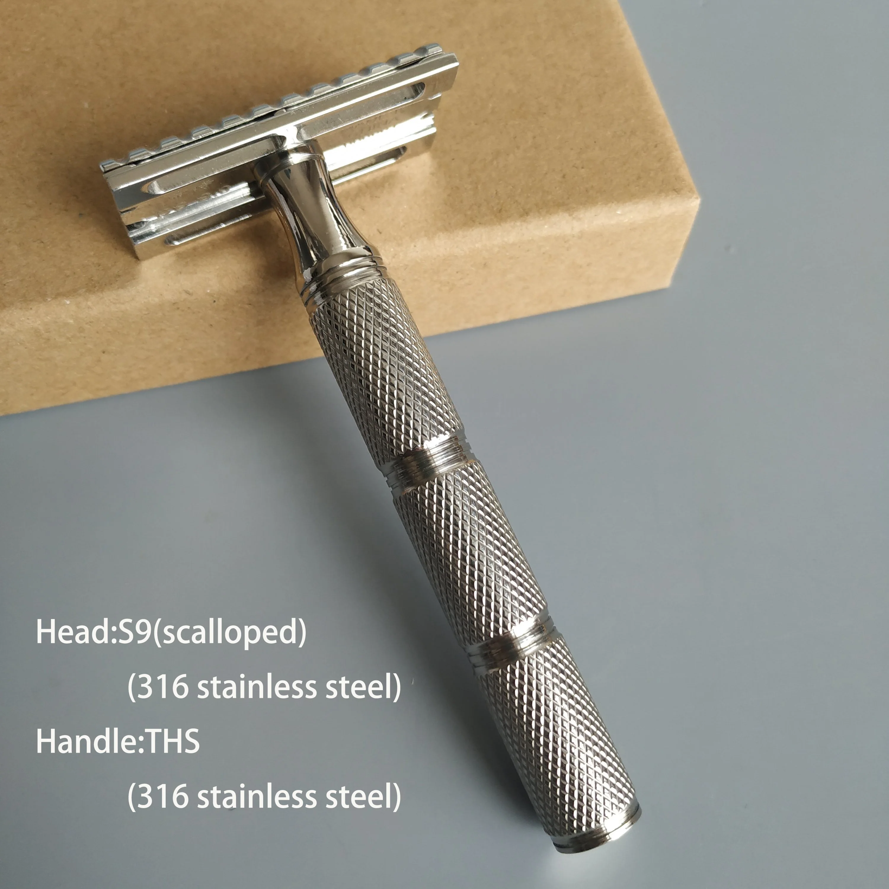 Dscosmetic S9 316L Stainless Steel Double Edge Safety Razor