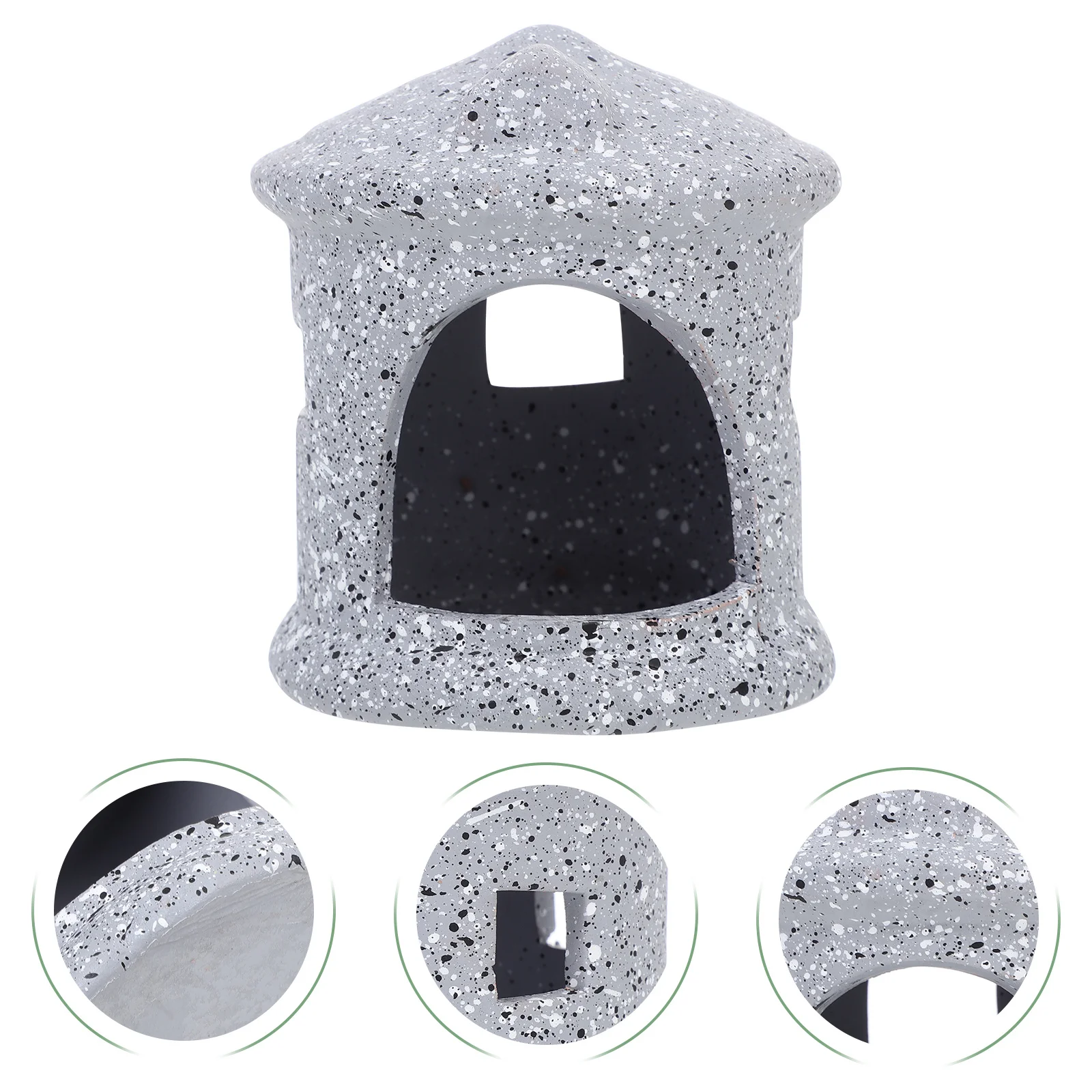 

Aquarium Hideout Cave Ceramic Fish Breeding Pot Shrimp Hiding Cave Durable Fish Tank Decoration Aquarium Ornament