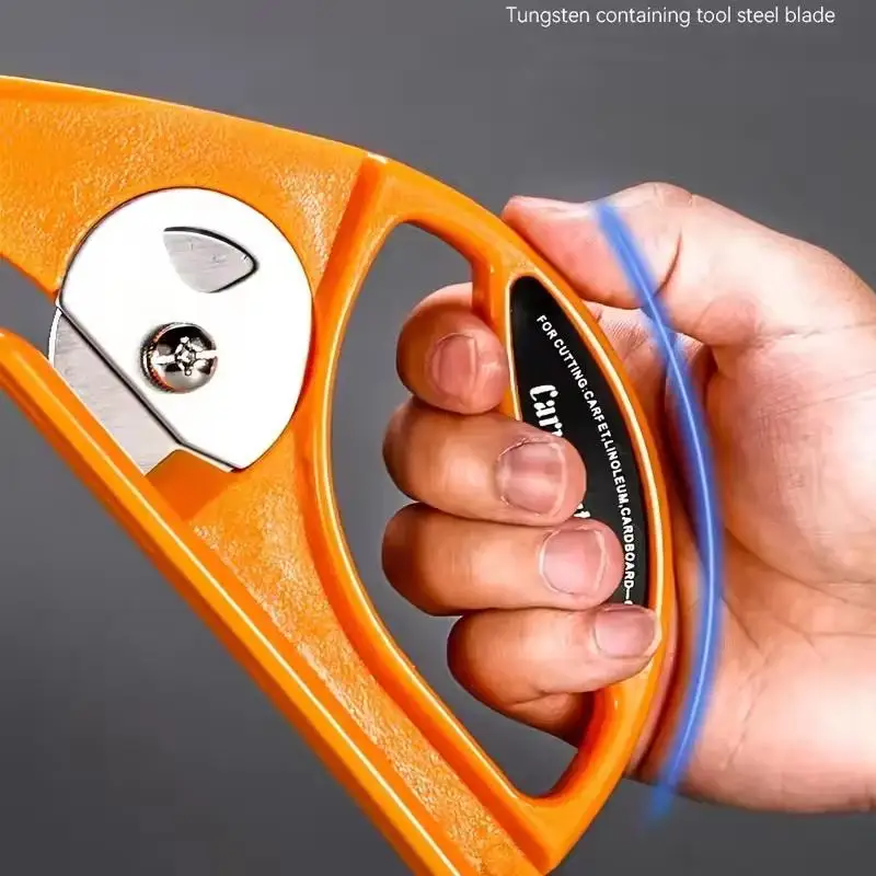 قاطعة دوارة متعددة المواد - شفرة دوارة مقاس 45 مم للسجاد واللينوليم والنسيج والورق، أداة يدوية دقيقة