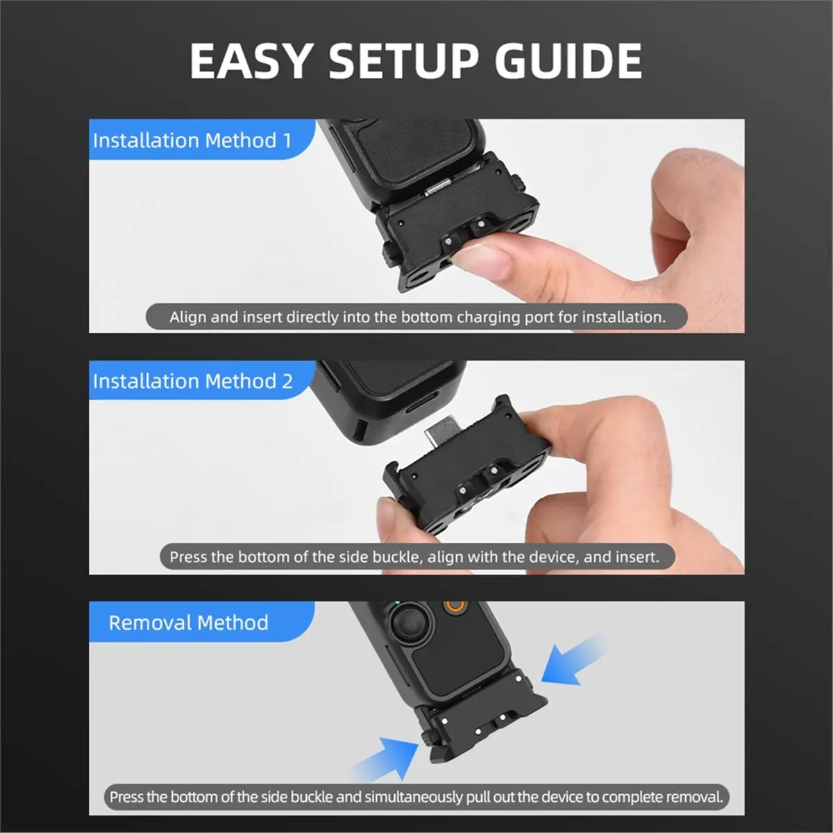 Sells well Expansion Adapter Magnetic Quick Release Base for DJI Osmo Pocket 3 with 1/4'' Thread Accessories